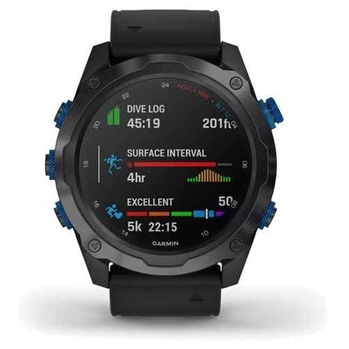 Смарт-часы Garmin Descent Mk2i Bundle Titanium Carbon Grey w. Silicon Band w. Descent T1 (010-02132-13): Материал ремешка силикон