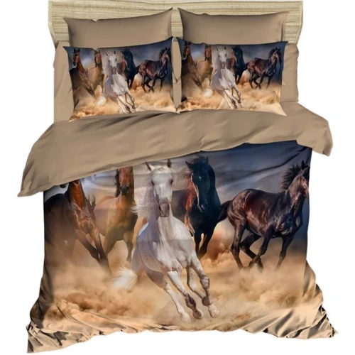 Комплект постільної білизни LightHouse Ranforce+3D Allure євро коричневий (330OZ_2,0)