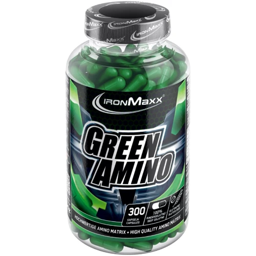 Амінокислота для спорту IronMaxx Green Amino 300 caps / 50 послуг