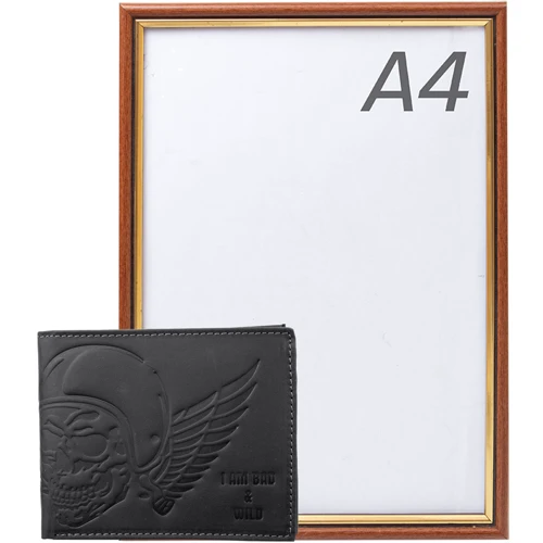 Чоловіче портмоне чорне (DNKN992-HUB-black): Матеріал Натуральна шкіра