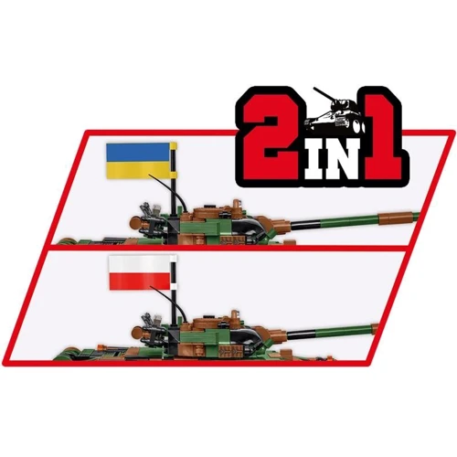 Конструктор Cobi Armed Forces Танк Т-72 M1R (UA/PL) (COBI-2624) фото 5
