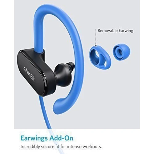Навушники ANKER SoundBuds Curve Black/Blue (A3263HJ1): Тип кріплення кріплення на вухах