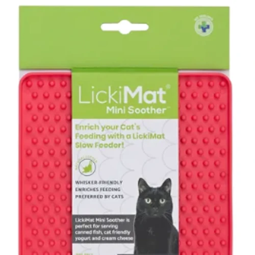 

Коврик для медленного питания кошек LickiMat Cat Mini Soother Pink (9349785007639)