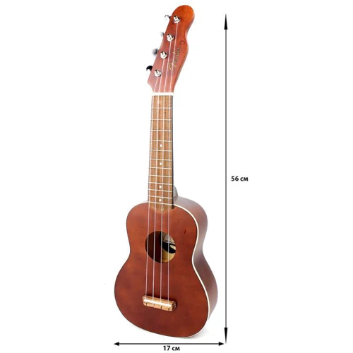 Укулеле Fender Ukulele Venice Soprano Natural WN: Форма корпуса Сопрано
