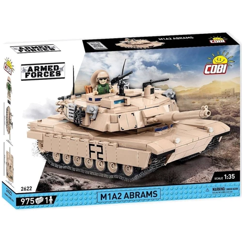 Конструктор COBI Танк M1A2 Абрамс, 975 деталей: Серія Armed Forces