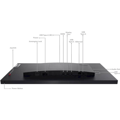 Монітор Lenovo ThinkVision T27p-30 (63A9GAT1EU): Кут огляду, гор / верт 178 °/178 °