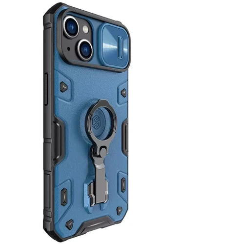 Чехол для iPhone Nillkin CamShield Armor Pro Blue for iPhone 14 Plus: Материалы поликарбонат и полиуретан