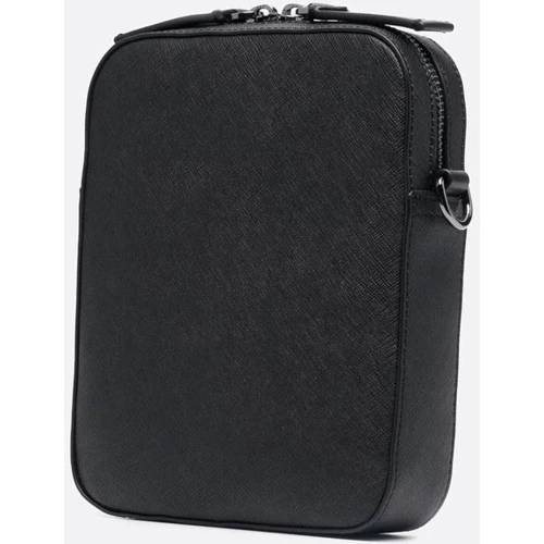 Чоловічі сумки через плече Karl Lagerfeld K/RSG KLASSIC CROSSBODY чорна (226M3067-999): Фактура Гладкая, Сафьяно