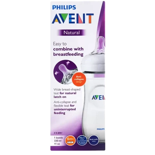Бутылочка для кормления Philips Avent Natural 330 мл (SCF036/17) фото 10