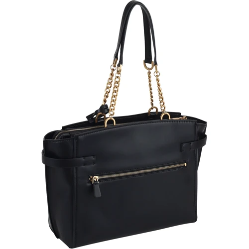 Женская сумка тоут Guess Bea Elite Tote черная (HWVB8132230-BLA): Фактура Матовая, Гладкая