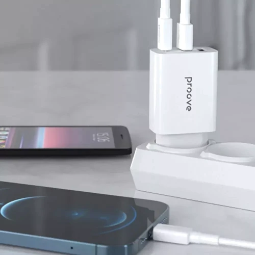 Зарядное устройство Proove Wall Charger 2xUSB+USB-C Rapid 30W White (WCRP30210002) фото 6