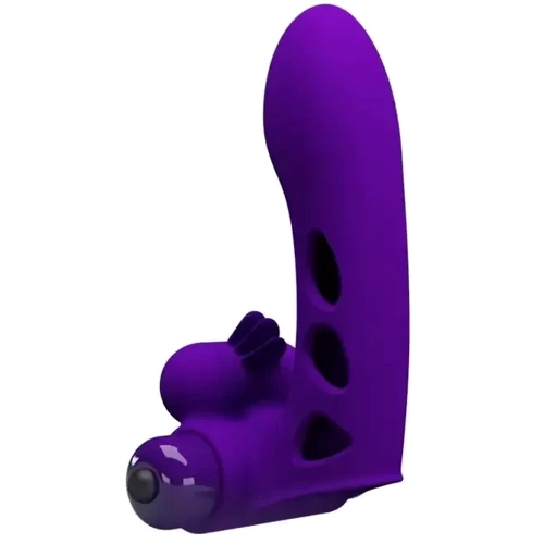 Клиторальный стимулятор на палец Pretty Love - Orlando Finger Violet, BI-014836-1