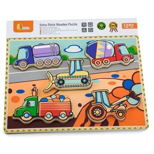 Деревянная рамка-вкладыш Viga Toys Спецмашины (56439)