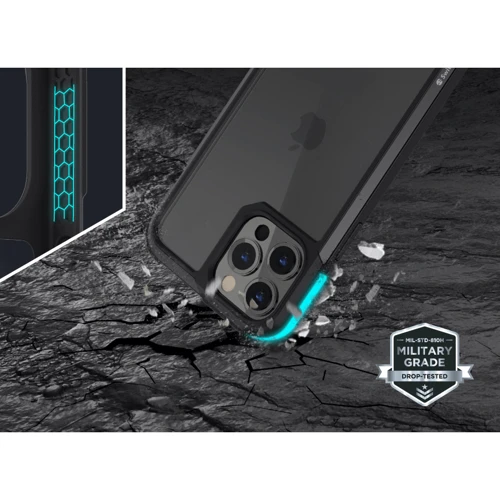 Чехол для iPhone Switcheasy Odyssey Trendy Black Transparent (GS-103-208-114-200) for iPhone 13: Тип чехла противоударный