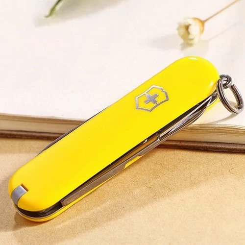 Мультитул Victorinox Classic Sd 58мм/7предметов/желтый (0.6223.8): Тип мини-мультитул