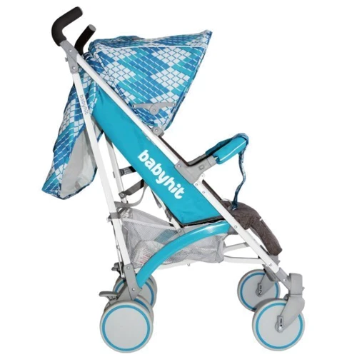 Прогулочная коляска BabyHit Rainbow (D200) - Cubic Blue: Ширина шасси 43 см