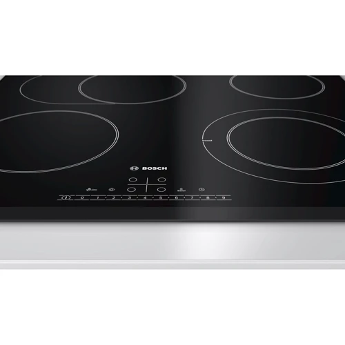 Варочная поверхность электрическая Bosch PKN651FP1E: Расположение панели спереди