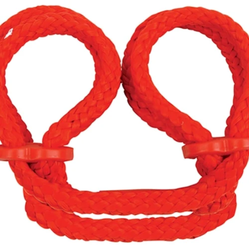 Наручники Japanese Silk Love Rope Ankle Cuffs, красный