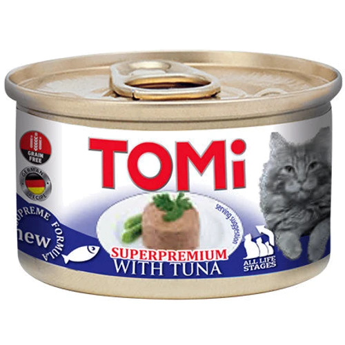 Влажный корм Набор TOMi Tuna для котов тунец мусс 5х85 г (58015)