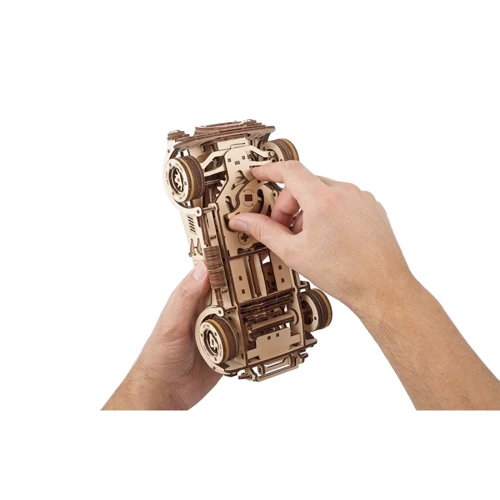 Механічний 3D пазл UGEARS Модель Дріфт Кобра Гоночний автомобіль (70161) фото 15