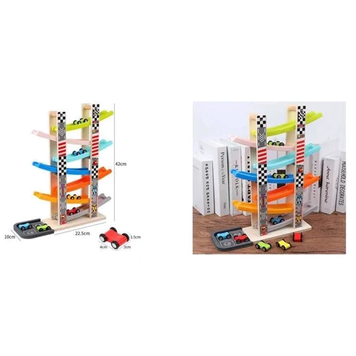 Трек C 65784 дерев'яний 8 машинок