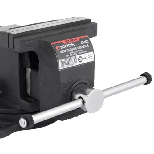 Тиски слюсарні поворотні 150 мм STORM Intertool HT-0087 фото 5