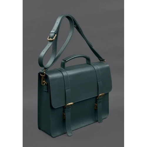 Сумка-сэтчел BlankNote Porte зеленая (BN-BAG-58-malachite): Пол Унисекс