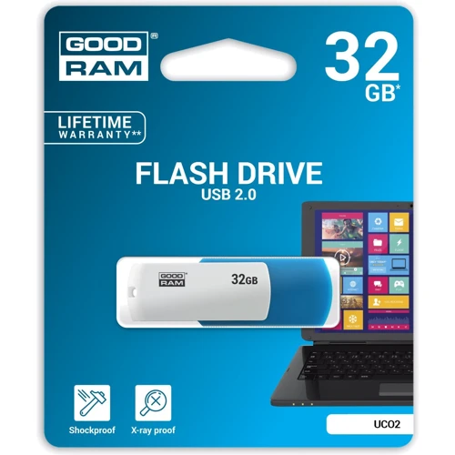 USB-флешка GOODRAM 32GB UCO2 USB 2.0 Colour Mix (UCO2-0320MXR11): Стандарт USB USB 2.0