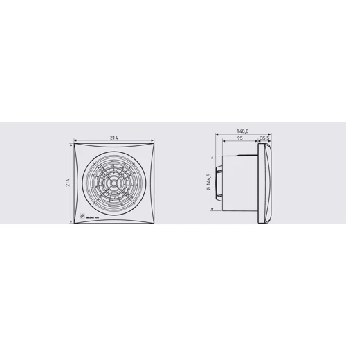 Витяжний вентилятор Soler & Palau SILENT-300 CRZ SILVER: Призначення побутовий