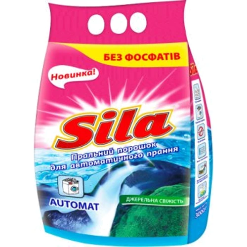 Пральний порошок Sila Джерельна свіжість Автомат 3 кг (4820023366367)