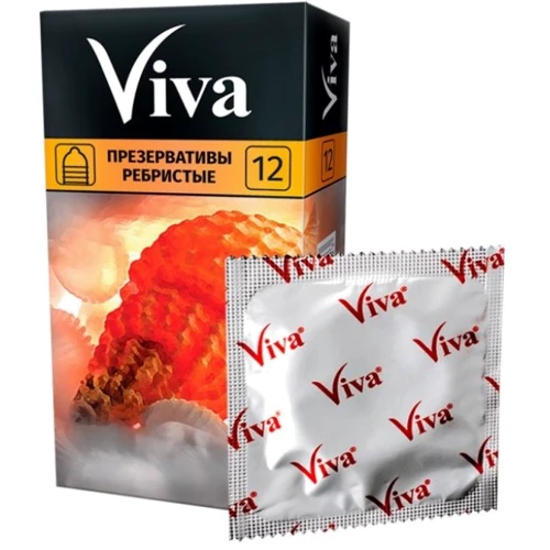 Презервативы латексные VIVA ребристые №12