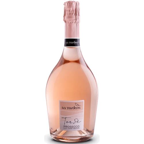 Ігристе вино La Tordera Prosecco Treviso DOC Torse Brut, рожеве брют, 0.75л 11.5% (STA8033011560791)