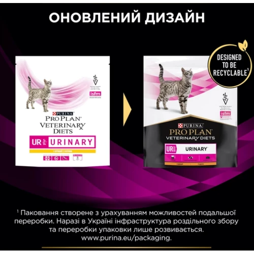Сухой корм Pro Plan Veterinary Diets Urinary UR для кошек при мочекаменной болезни 350 г (7613287585080): Порода Все породы