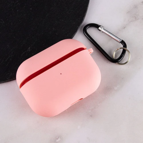 TPU Silicone Case with Carabiner Pink for Apple AirPods Pro 2/Pro фото 2