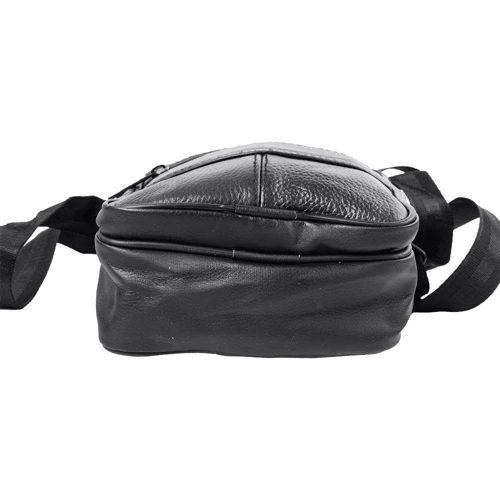 Чоловіча сумка через плече Valiria Fashion чорна (4DETAW7002-3): Фактура матова, Зерниста