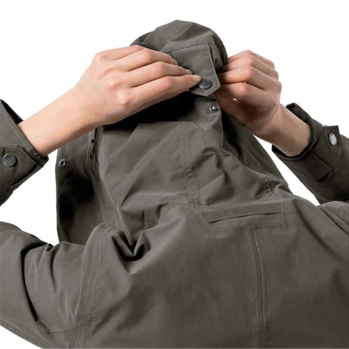 Парка Jack Wolfskin Rocky Point Parka 1109372-5066 40 серая демисезонная с капюшоном: Вид Парки
