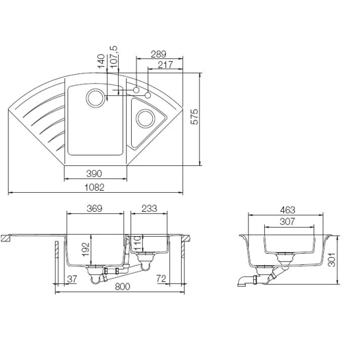 Schock LOTUS C-150 (54129099): Матеріал граніт