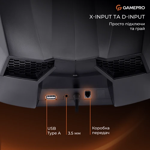 Ігрове кермо GamePro RW575PM з педалями та коробкою передач XBOX ONE/PS4/PS3/PC/SWITCH (RW575PM)