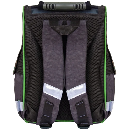 Рюкзак школьный каркасный с фонариками Bagland Успех 12 л. хаки 270к (00551703): Размер S (115-130 см)