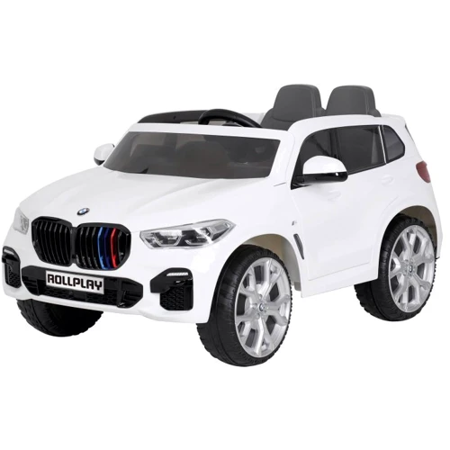 Электромобиль Rollplay двухместный BMW X5M - белый