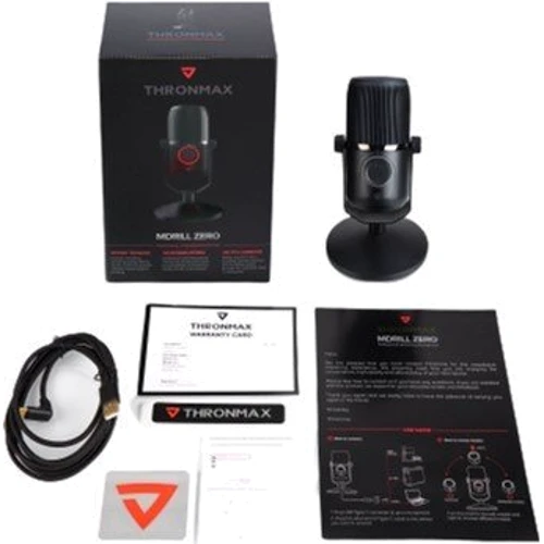 Микрофон Thronmax Mdrill Zero Jet Black 48Khz Microphone: Тип звука Моно