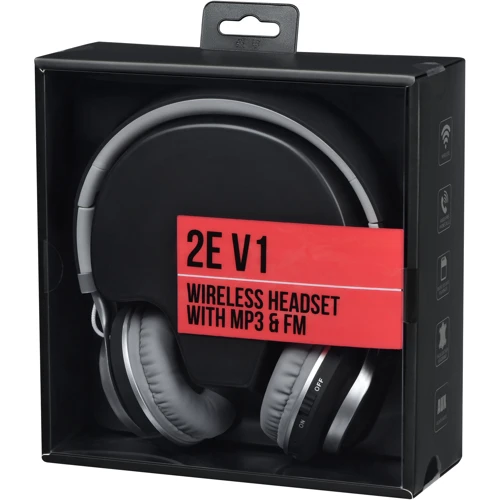 Наушники 2E V1 ComboWay ExtraBass Wireless Black (2E-OEV1WBK): Тип излучателя динамический