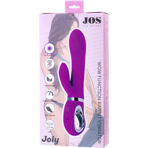 Вибратор с клиторальным стимулятором и WOW-режимом Toyfa JOS Joly