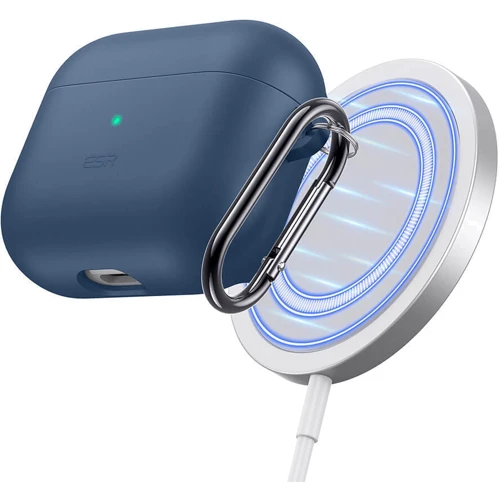 ESR HaloLock Magnetic Soft Case Navy Blue (4826419048466) for Apple AirPods 3 фото 2