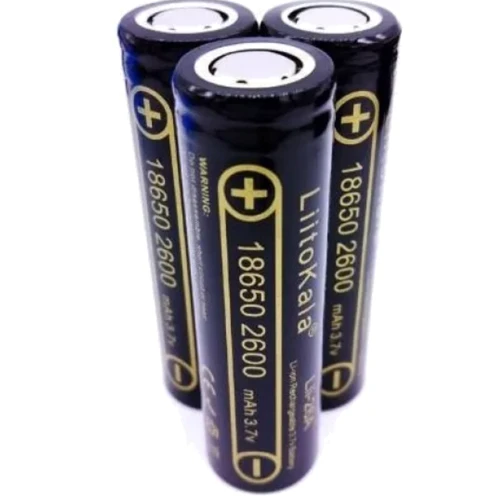 LiitoKala 18650 2600mAh Li-Ion 1шт (Lii-26A): Емкость 2600 мАч