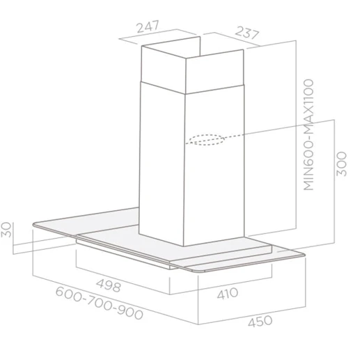 Вытяжка Elica FLAT GLASS PLUS IX/A/90: Тип воздухоочистителя Отвод