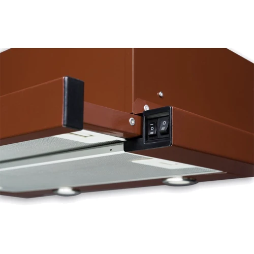 Вытяжка Minola HTL 6012 BR 450 LED: Материал корпуса нержавеющая сталь