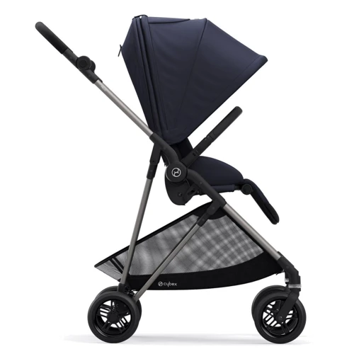 Прогулочная коляска Cybex Melio Navy Blue: Материал колес полиуретан