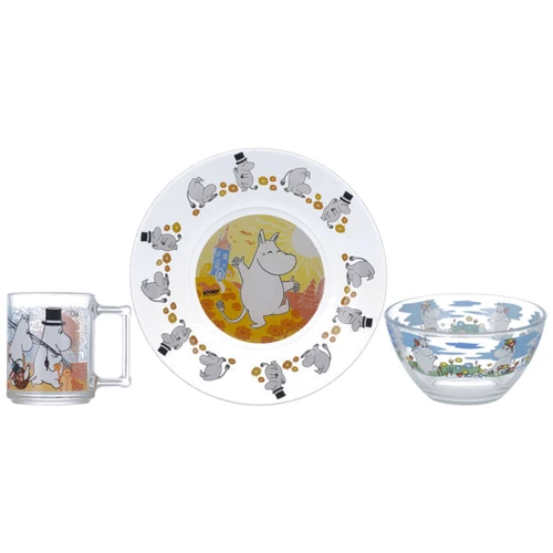 Набор детской посуды Disney Муми-тролли (3 предмета в коробке)