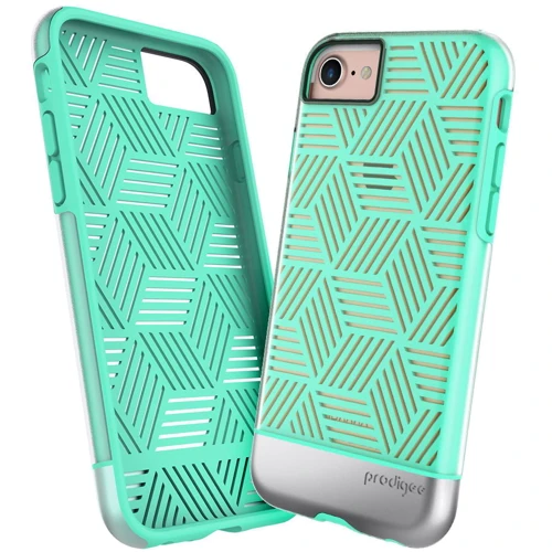 Чехол для iPhone Prodigee Stencil Teal/Silver for iPhone SE 2020/iPhone 8/iPhone 7: Материалы поликарбонат и полиуретан